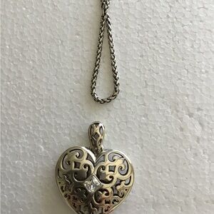 Final price drop. Brighton Silver Heart Pendant Necklace